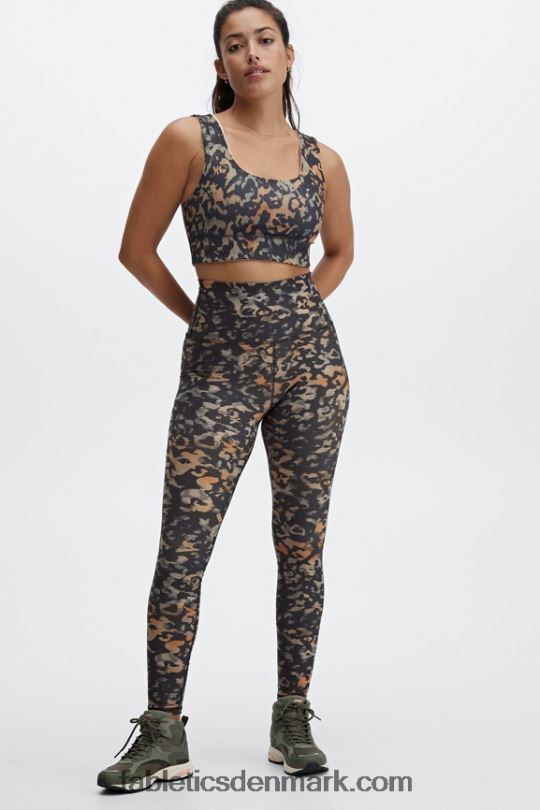 Fabletics Kvinder harlow vendbar sports-bh med medium slagkraft PNX2T1866 vild camo/gaia