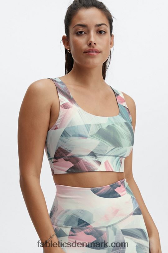 Fabletics Kvinder harlow vendbar sports-bh med medium slagkraft PNX2T1867 drømmelandskab/regnsky