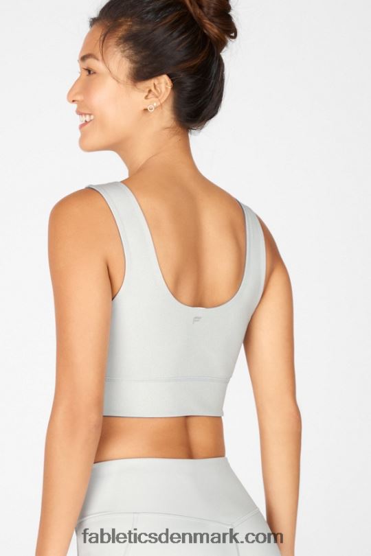 Fabletics Kvinder harlow vendbar sports-bh med medium slagkraft PNX2T1870 regnsky/arktisk grå