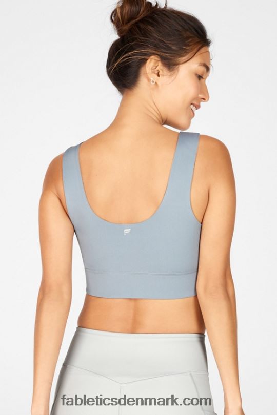 Fabletics Kvinder harlow vendbar sports-bh med medium slagkraft PNX2T1870 regnsky/arktisk grå