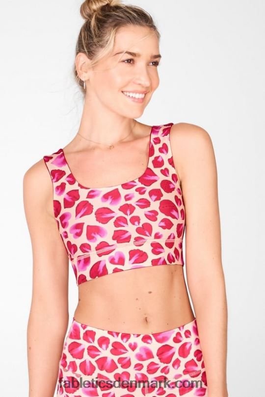 Fabletics Kvinder harlow vendbar sports-bh med medium slagkraft PNX2T1873 persimmon/ rosenblade