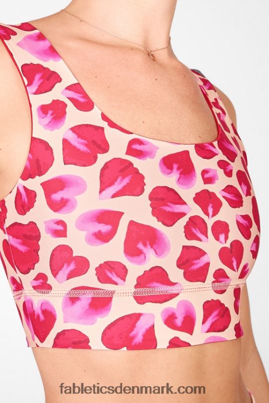Fabletics Kvinder harlow vendbar sports-bh med medium slagkraft PNX2T1873 persimmon/ rosenblade
