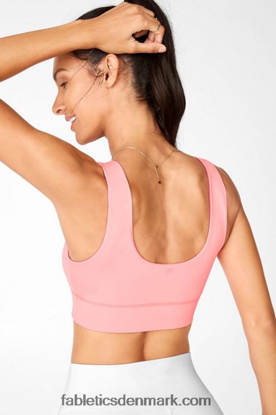 Fabletics Kvinder harlow vendbar sports-bh med medium slagkraft PNX2T1875 sorbet/baja