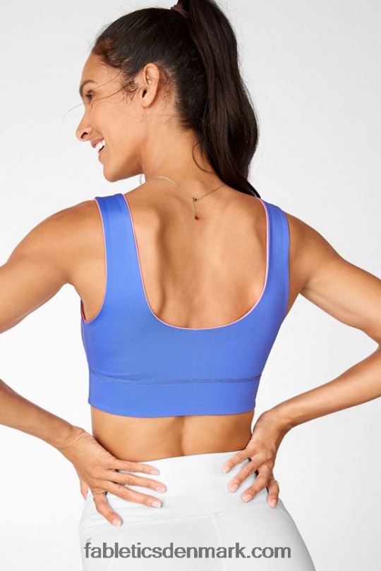 Fabletics Kvinder harlow vendbar sports-bh med medium slagkraft PNX2T1875 sorbet/baja