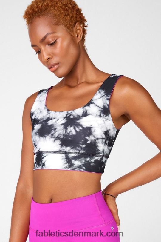 Fabletics Kvinder harlow vendbar sports-bh med medium slagkraft PNX2T1878 fiesta/statisk