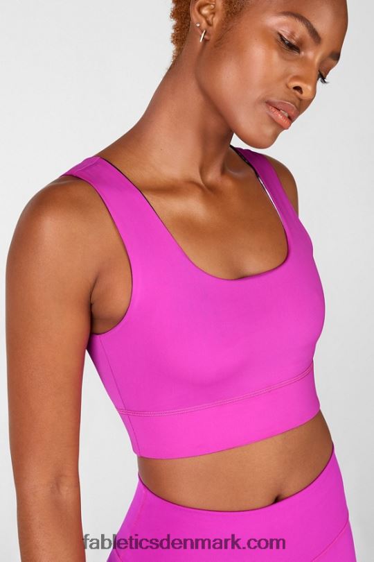 Fabletics Kvinder harlow vendbar sports-bh med medium slagkraft PNX2T1878 fiesta/statisk