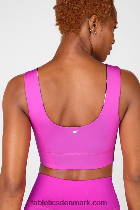 Fabletics Kvinder harlow vendbar sports-bh med medium slagkraft PNX2T1878 fiesta/statisk