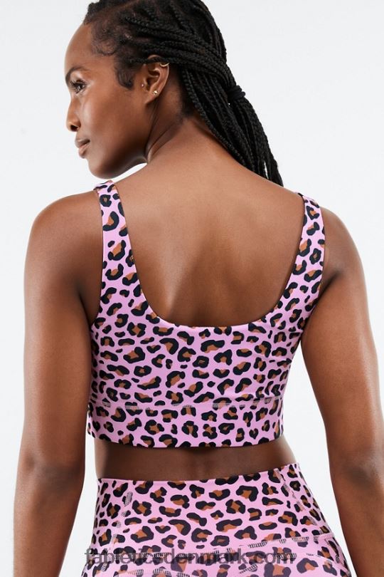 Fabletics Kvinder harlyn midi sports-bh med medium slagkraft PNX2T1856 lys rose meru/teaktræ