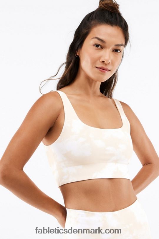 Fabletics Kvinder harlyn midi sports-bh med medium slagkraft PNX2T1857 honningmælk magma