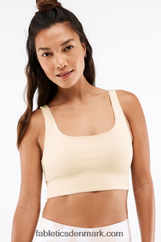 Fabletics Kvinder harlyn midi sports-bh med medium slagkraft PNX2T1857 honningmælk magma