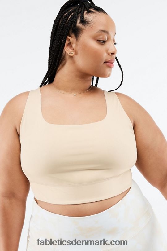 Fabletics Kvinder harlyn midi sports-bh med medium slagkraft PNX2T1858 honningmælk magma