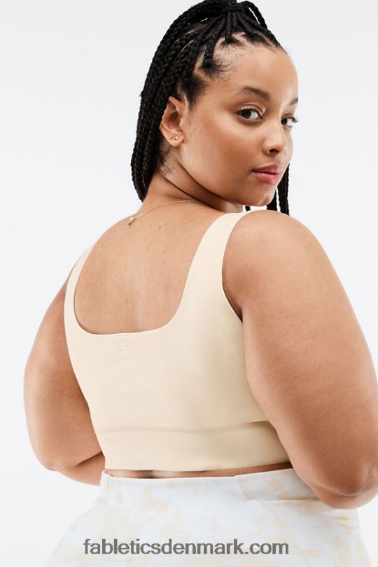 Fabletics Kvinder harlyn midi sports-bh med medium slagkraft PNX2T1858 honningmælk magma