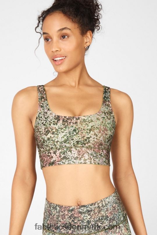 Fabletics Kvinder harlyn vendbar bh PNX2T1906 jord/grøn citrus