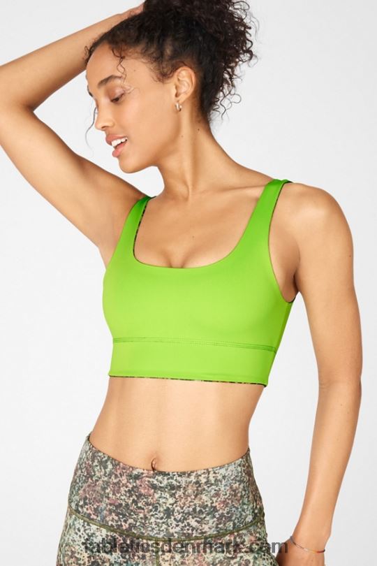 Fabletics Kvinder harlyn vendbar bh PNX2T1906 jord/grøn citrus