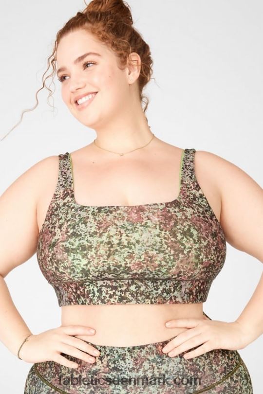 Fabletics Kvinder harlyn vendbar bh PNX2T1907 jord/grøn citrus