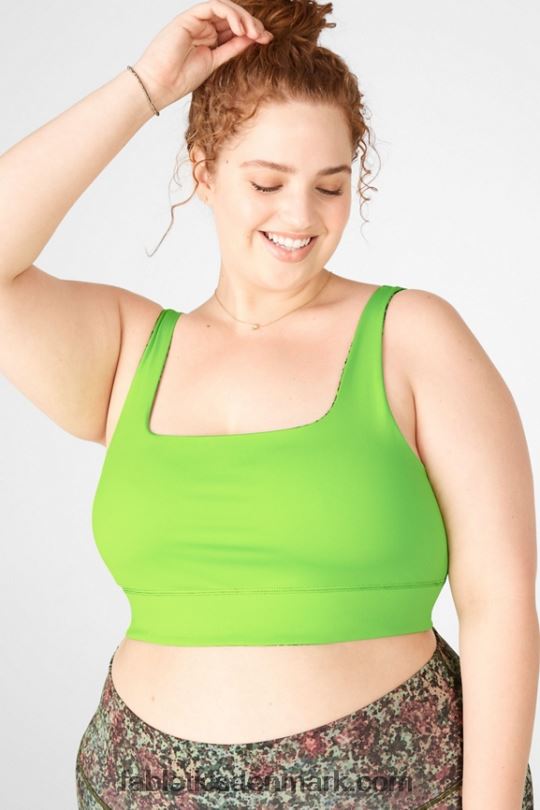 Fabletics Kvinder harlyn vendbar bh PNX2T1907 jord/grøn citrus