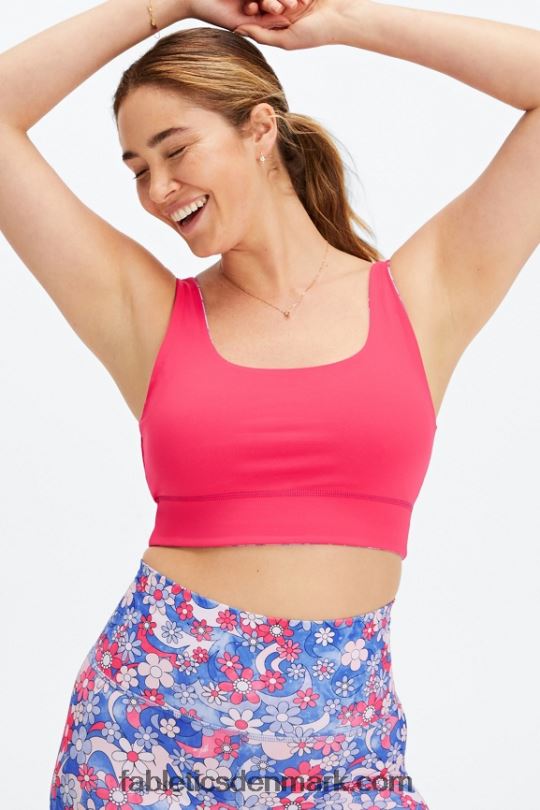 Fabletics Kvinder harlyn vendbar midi sports-bh med medium slagkraft PNX2T1853 frihed blomster/tebær
