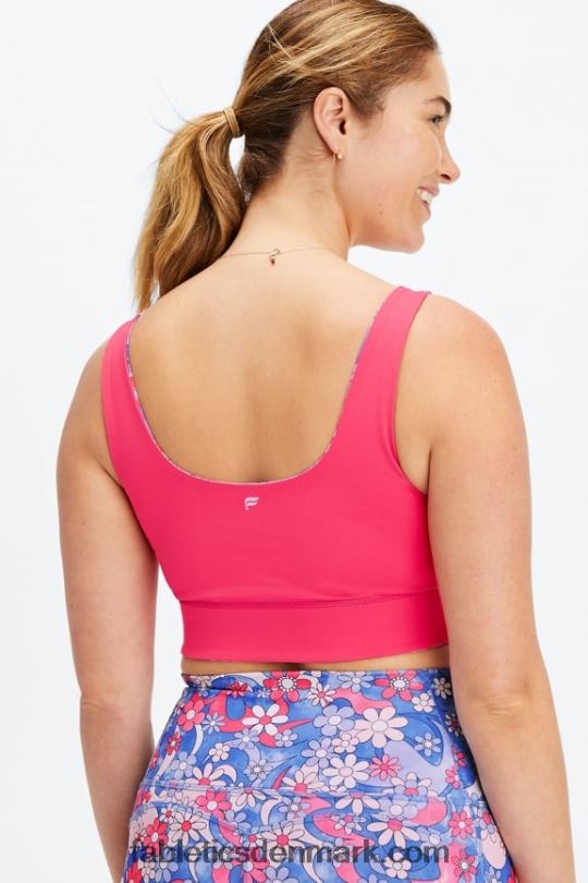 Fabletics Kvinder harlyn vendbar midi sports-bh med medium slagkraft PNX2T1853 frihed blomster/tebær