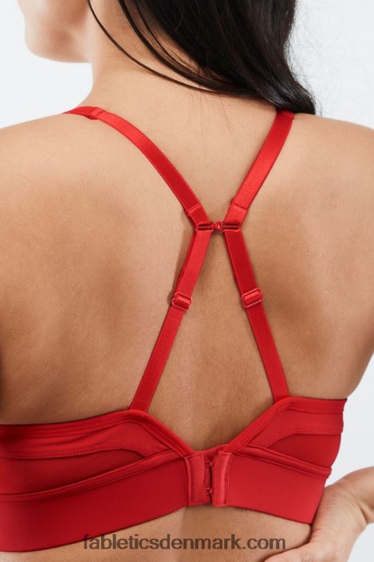 Fabletics Kvinder khloe medium impact sports bh PNX2T1893 rødt æble
