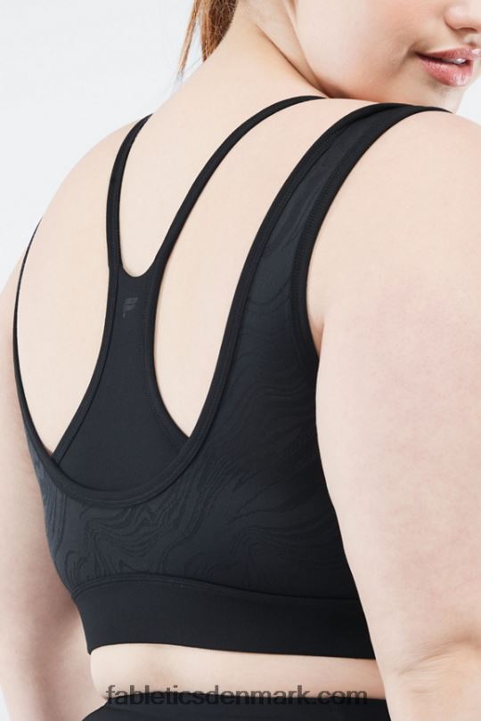 Fabletics Kvinder kira medium impact sports bh PNX2T1897 sort
