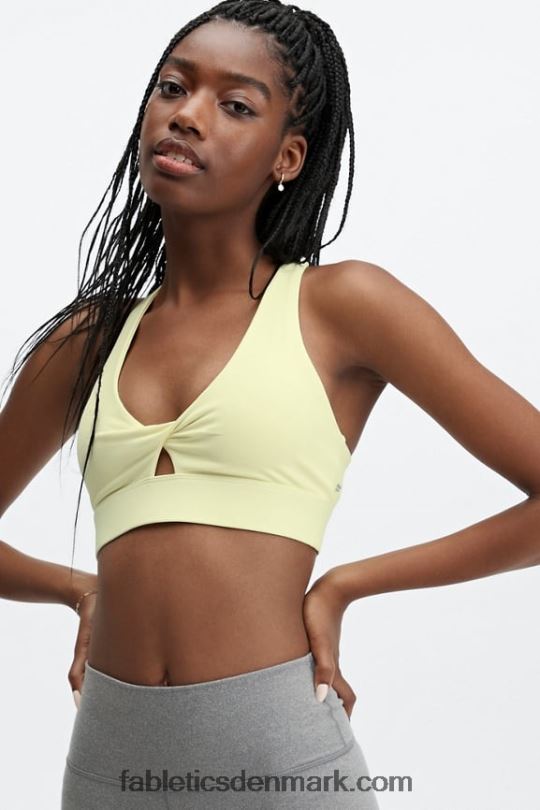 Fabletics Kvinder oasis sports-bh med twist-front PNX2T1732 lys pære