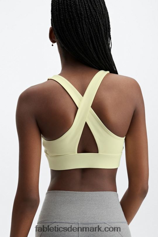 Fabletics Kvinder oasis sports-bh med twist-front PNX2T1732 lys pære