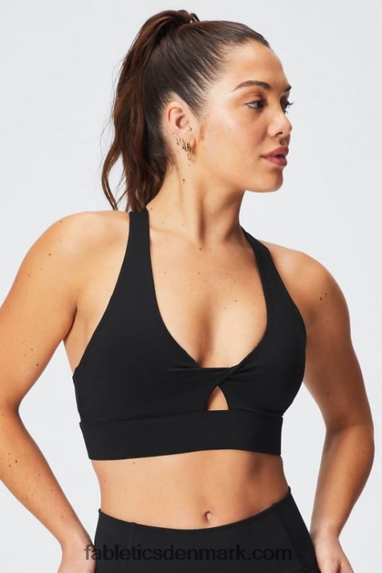 Fabletics Kvinder oasis twist sports bh 105 PNX2T1700 sort