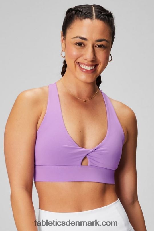 Fabletics Kvinder oasis twist sports bh 105 PNX2T1703 krystal hule