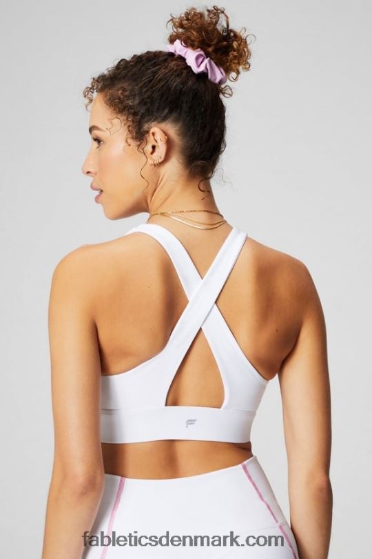 Fabletics Kvinder oasis twist sports bh 106 PNX2T1704 klassisk hvid