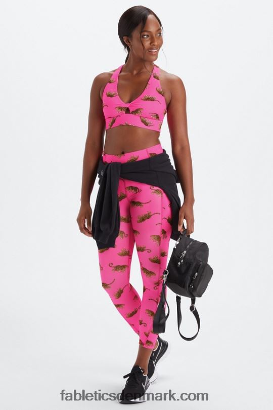 Fabletics Kvinder oasis twist sports bh 106 PNX2T1705 vilde hjerter