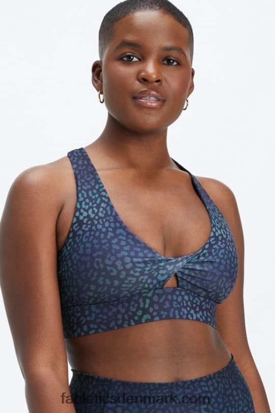 Fabletics Kvinder oasis twist sports bh 106 PNX2T1707 heatmap leopard