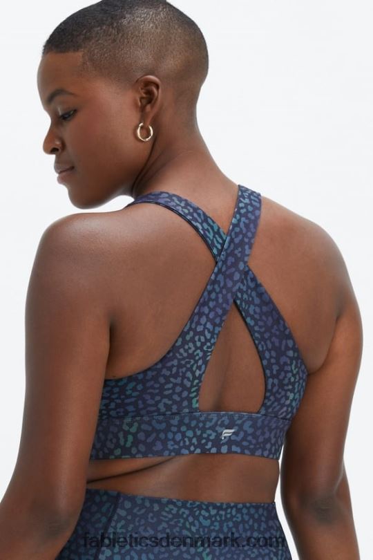 Fabletics Kvinder oasis twist sports bh 106 PNX2T1707 heatmap leopard