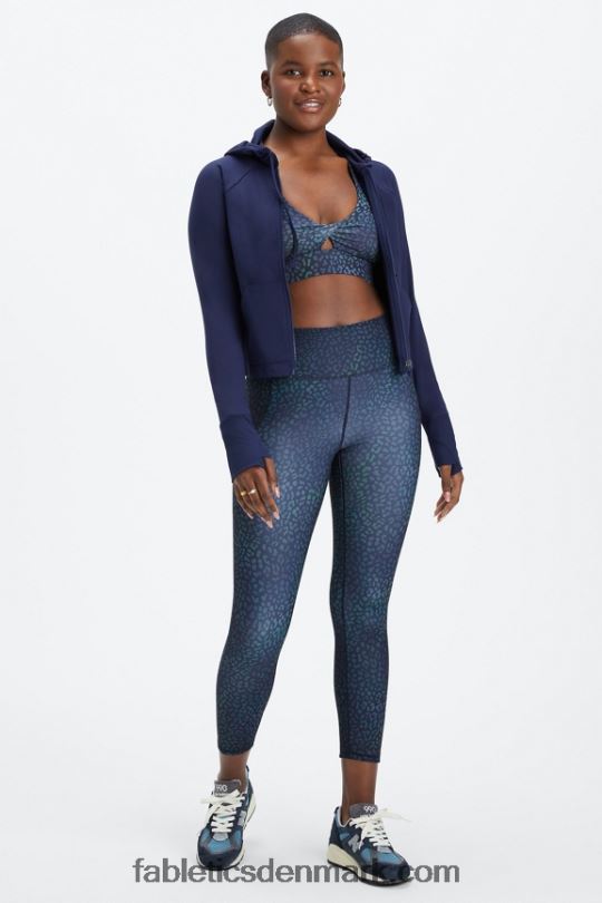 Fabletics Kvinder oasis twist sports bh 106 PNX2T1707 heatmap leopard