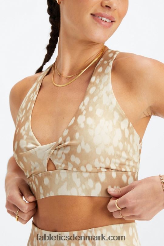 Fabletics Kvinder oasis twist sports bh 107 PNX2T1709 plettet dåe