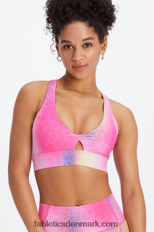 Fabletics Kvinder oasis twist sports bh 108 PNX2T1714 ombre leopard