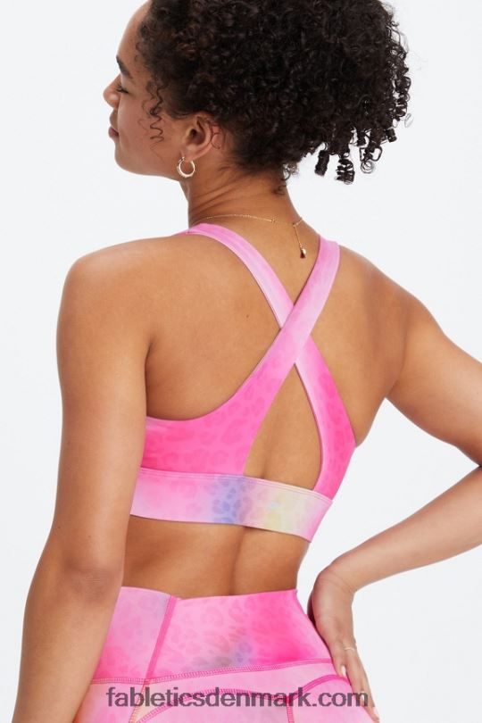 Fabletics Kvinder oasis twist sports bh 108 PNX2T1714 ombre leopard