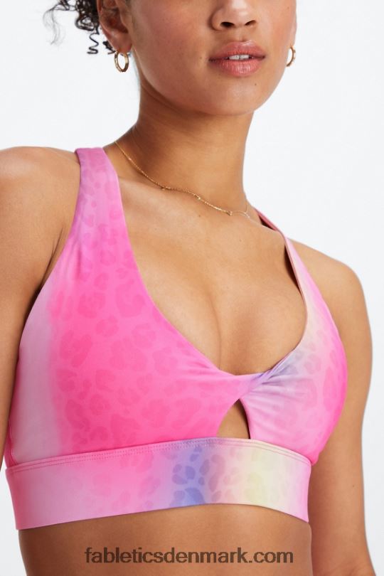 Fabletics Kvinder oasis twist sports bh 108 PNX2T1714 ombre leopard
