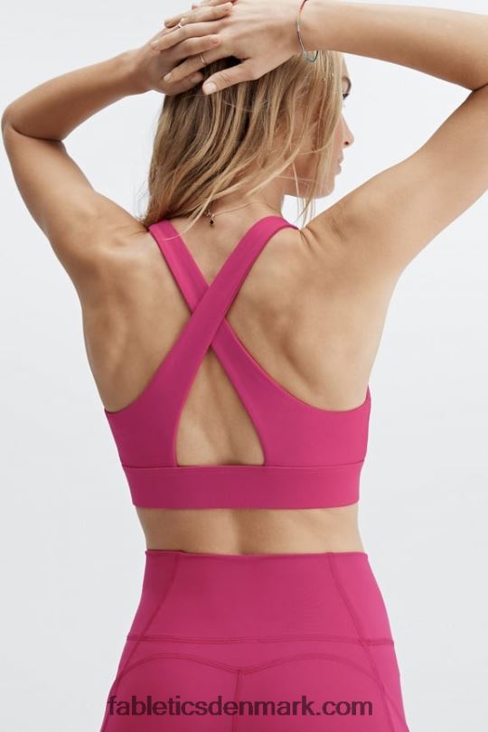 Fabletics Kvinder oasis twist sports bh 108 PNX2T1716 sangria