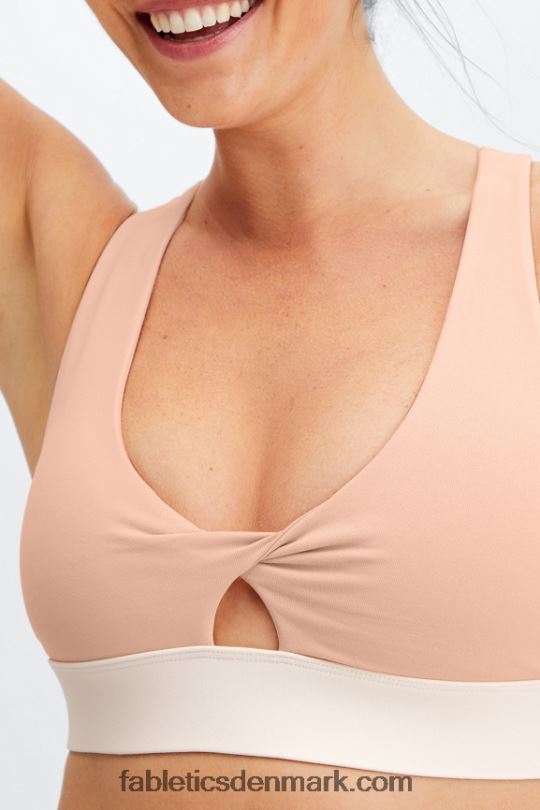 Fabletics Kvinder oasis twist sports bh 108 PNX2T1717 pink nuance/hejre