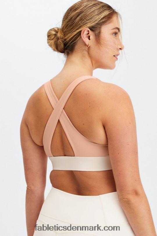 Fabletics Kvinder oasis twist sports bh 108 PNX2T1717 pink nuance/hejre
