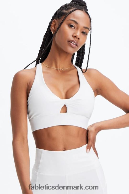 Fabletics Kvinder oasis twist sports bh 109 PNX2T1721 lyse hvid