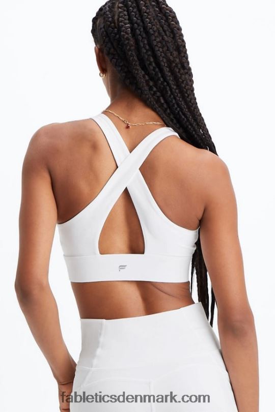 Fabletics Kvinder oasis twist sports bh 109 PNX2T1721 lyse hvid