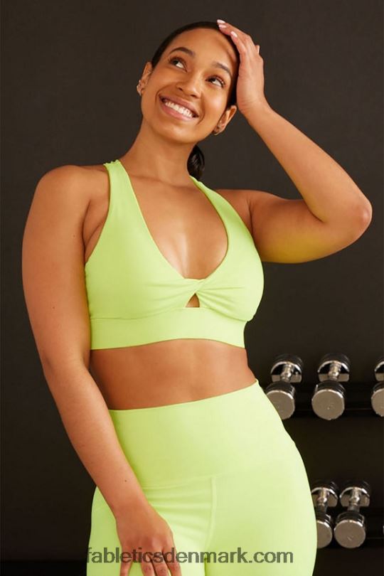 Fabletics Kvinder oasis twist sports bh 109 PNX2T1723 neon