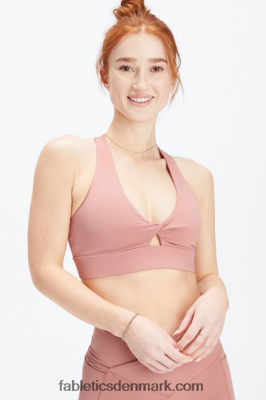Fabletics Kvinder oasis twist sports bh 110 PNX2T1725 pink canyon