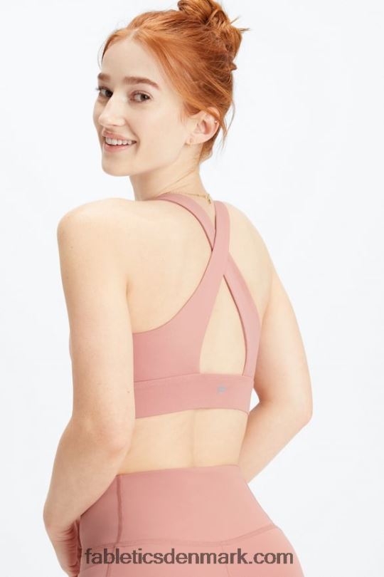 Fabletics Kvinder oasis twist sports bh 110 PNX2T1725 pink canyon