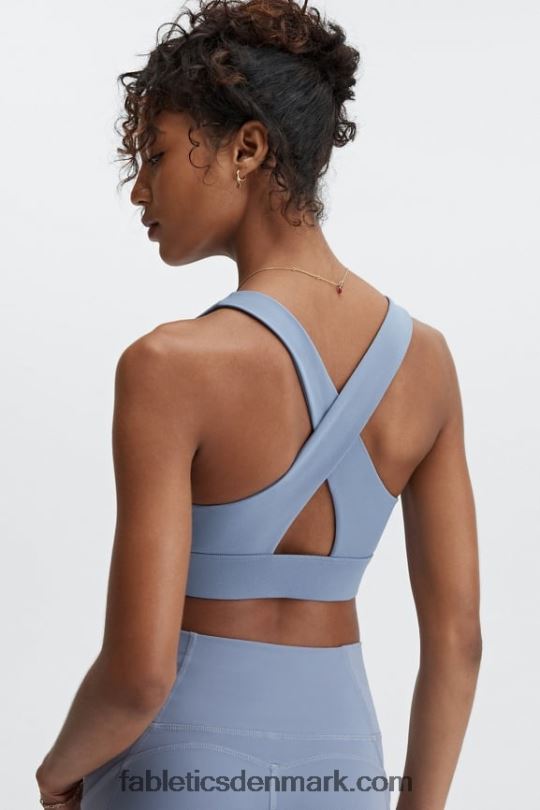 Fabletics Kvinder oasis twist sports bh 110 PNX2T1726 falmet denim