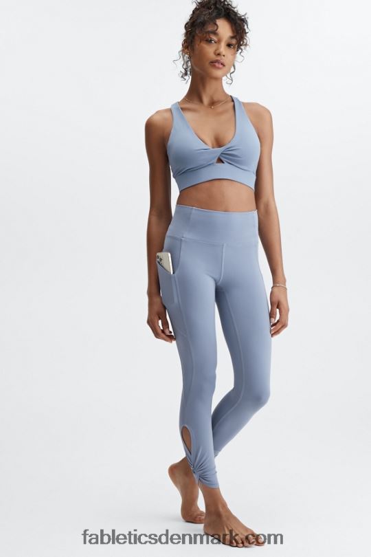 Fabletics Kvinder oasis twist sports bh 110 PNX2T1726 falmet denim