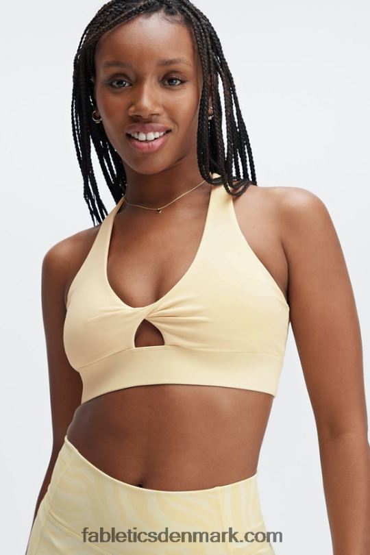 Fabletics Kvinder oasis twist sports bh 110 PNX2T1729 kærnemælk