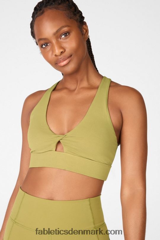 Fabletics Kvinder oasis twist sports bh 111 PNX2T1734 timian