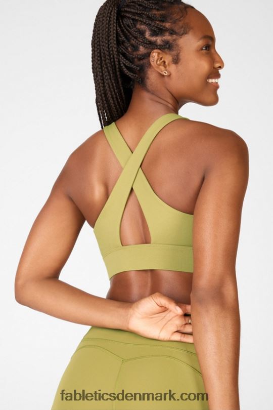 Fabletics Kvinder oasis twist sports bh 111 PNX2T1734 timian